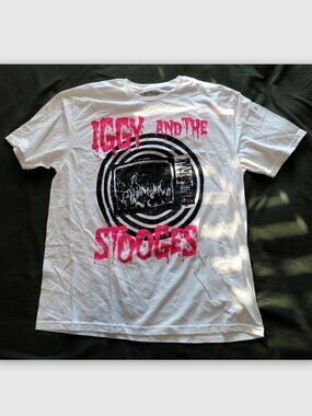 Iggy Pop and The Stooges Graphic Band Tshirt XL